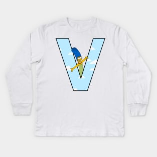 Simpsons letter Kids Long Sleeve T-Shirt